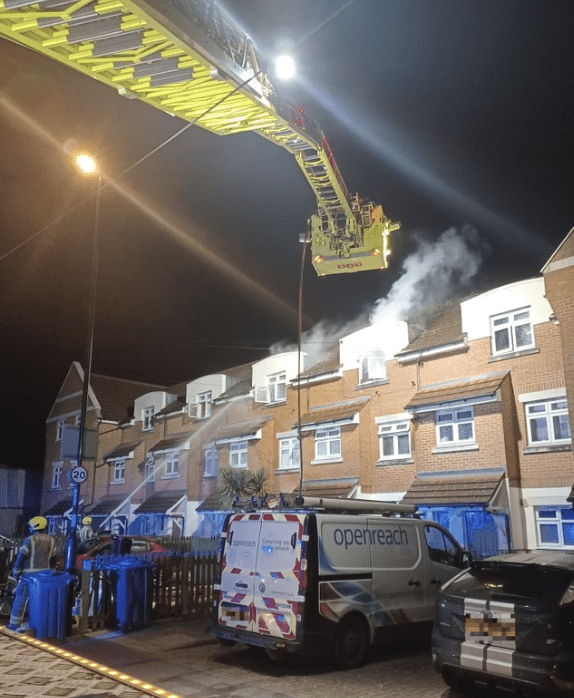 Eight fire engines and around 60 firefighters were called to a house fire on Ingram Road in Thornton Heath