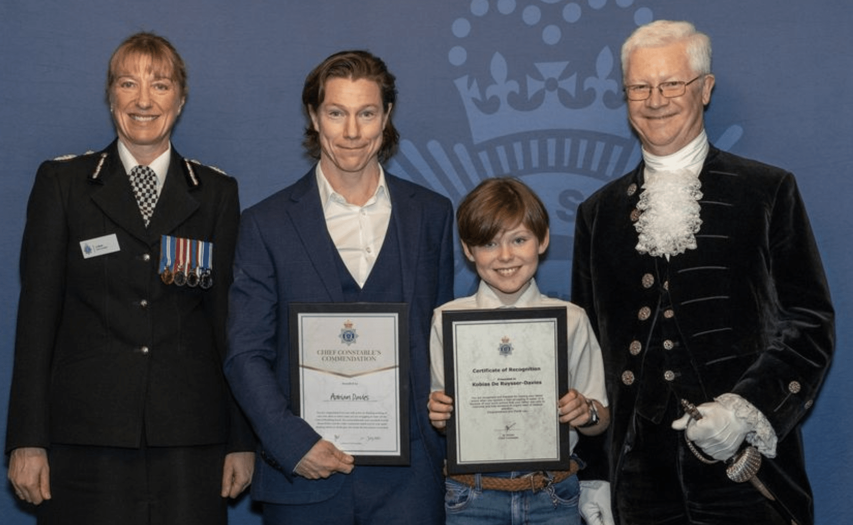 Father and Son Awarded for Heroic Rescue of Paddleboarder in #Worthing