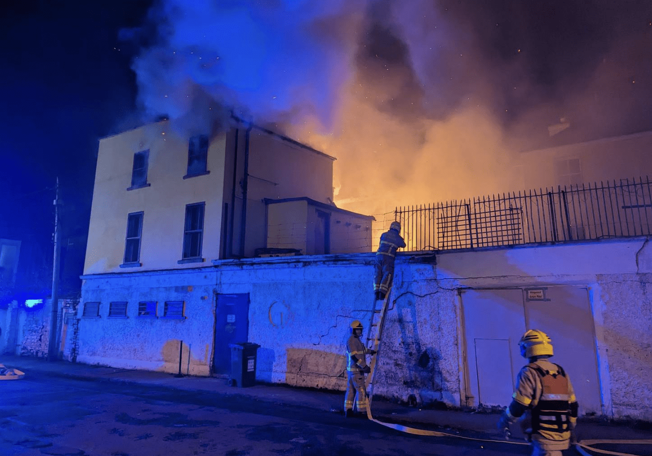 Fire Engulfs Former Dublin Pub Amid False Asylum Seeker Accommodation Rumors