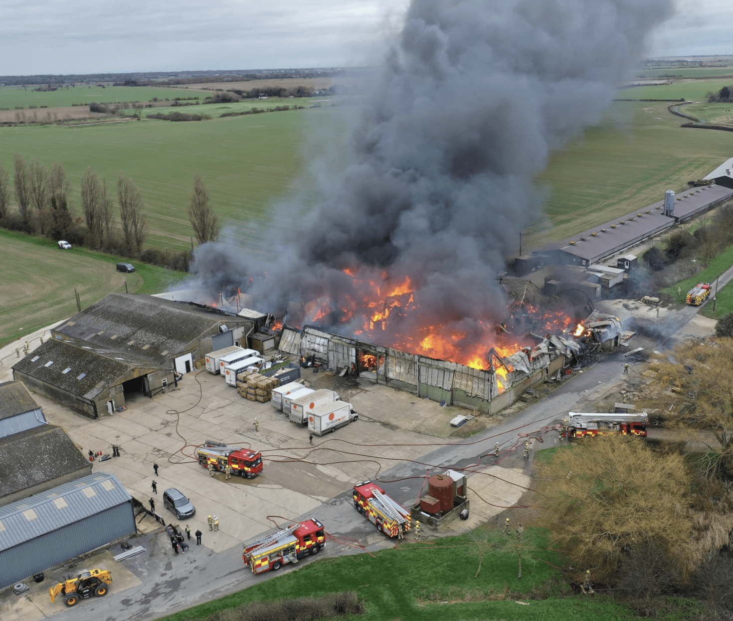 UPDATED:Firefighters Making Significant Progress in Battling Stambridge Blaze on Christmas Eve
