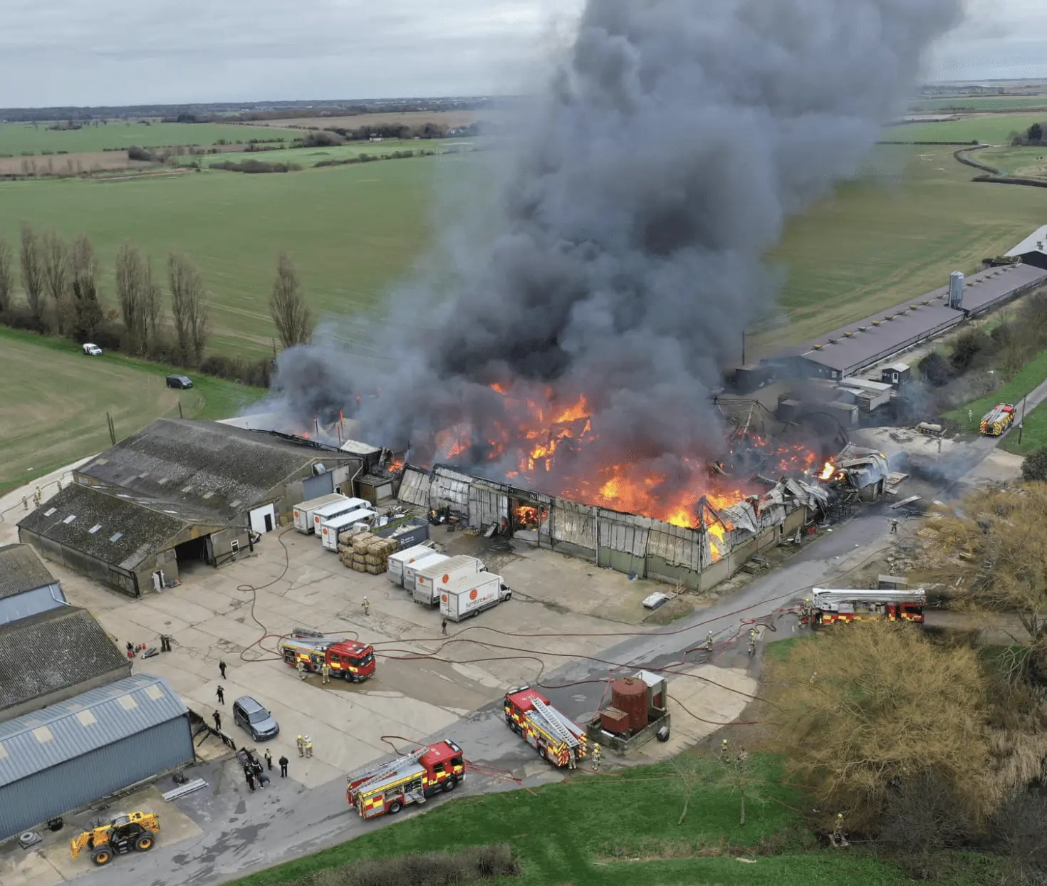 UPDATED:Firefighters Making Significant Progress in Battling Stambridge Blaze on Christmas Eve