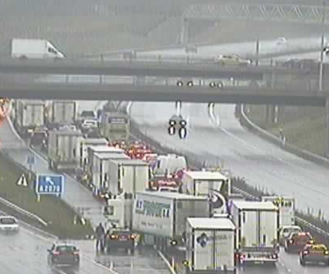 Major Traffic Disruption on M20 near Ashford Due to Road Traffic Collision