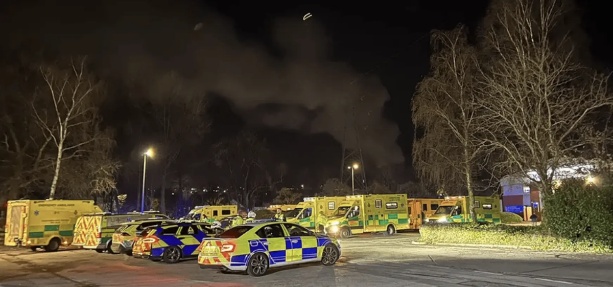 Massive Explosion and Fire Engulfs Treforest Industrial Estate in South Wales – Emergency Services Respond