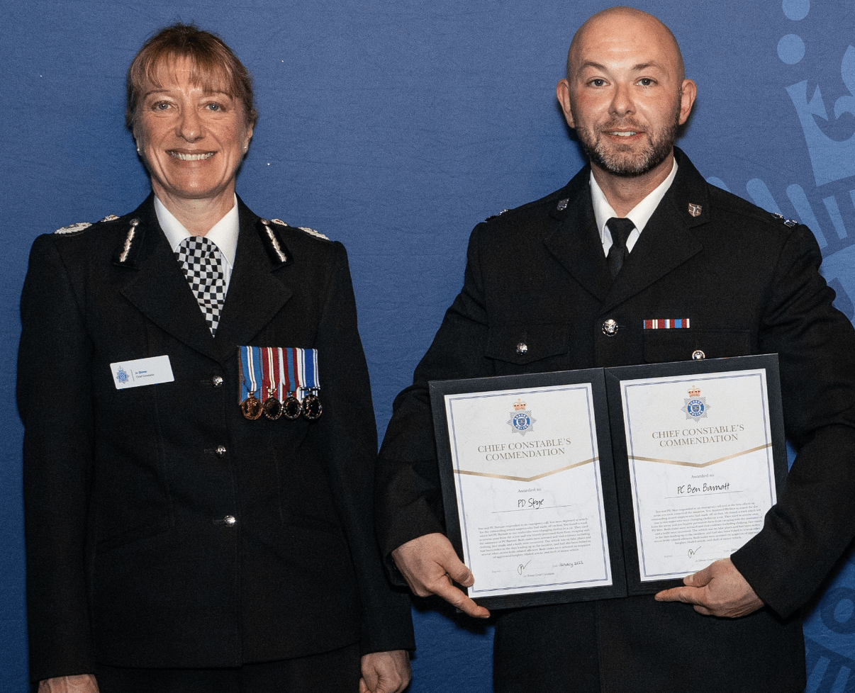 Police Constable Ben Barnatt Receives Chief’s Commendation for Bravery in Hailsham Arrest