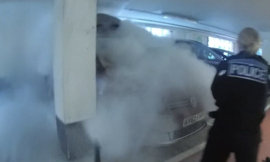 Southampton Police Officers Heroically Tackle Vehicle Fire in Multi-Story Car Park