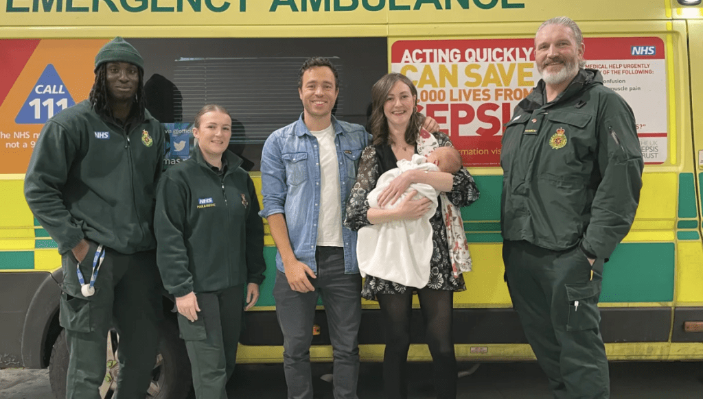 Grateful Parents Thank Paramedics for Safe Home Delivery of Baby Lenny