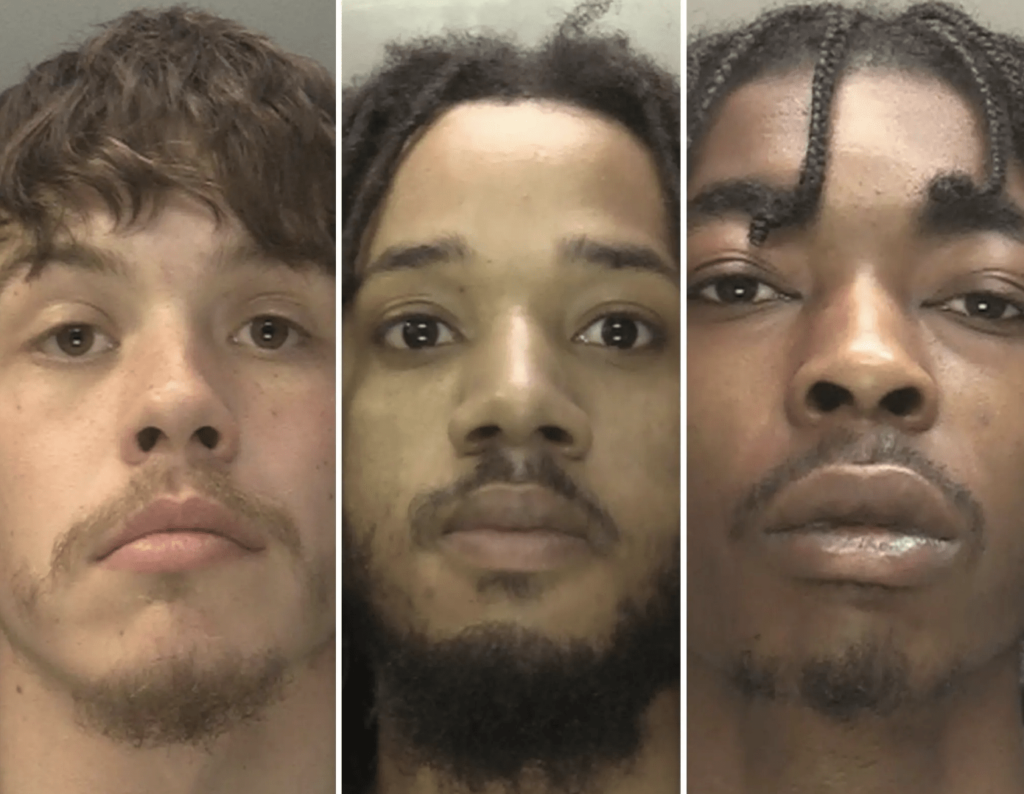 Three men have been jailed for 23 years each after a shooting which left two children injured in Wolverhampton