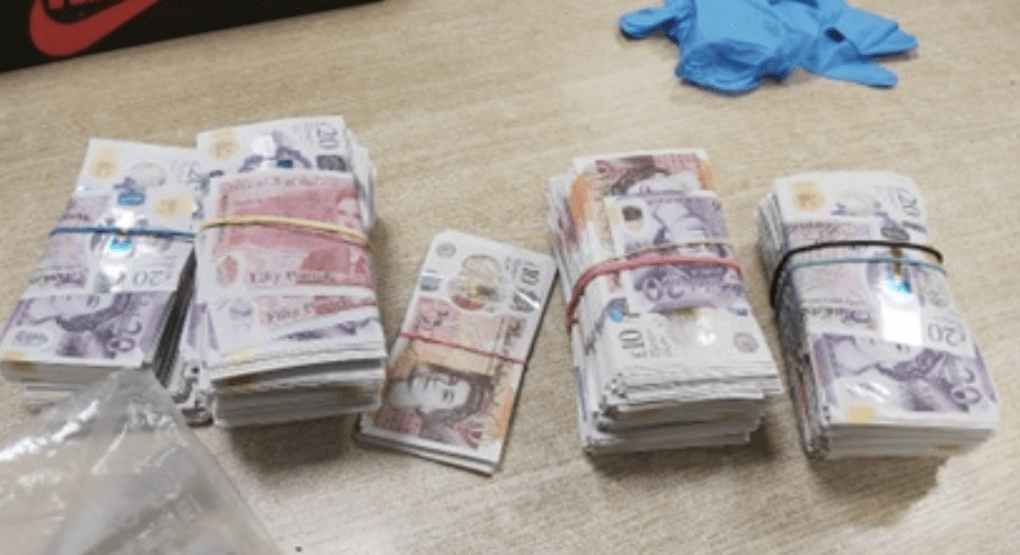 Two arrested as officers seize £40,000 and illicit drugs