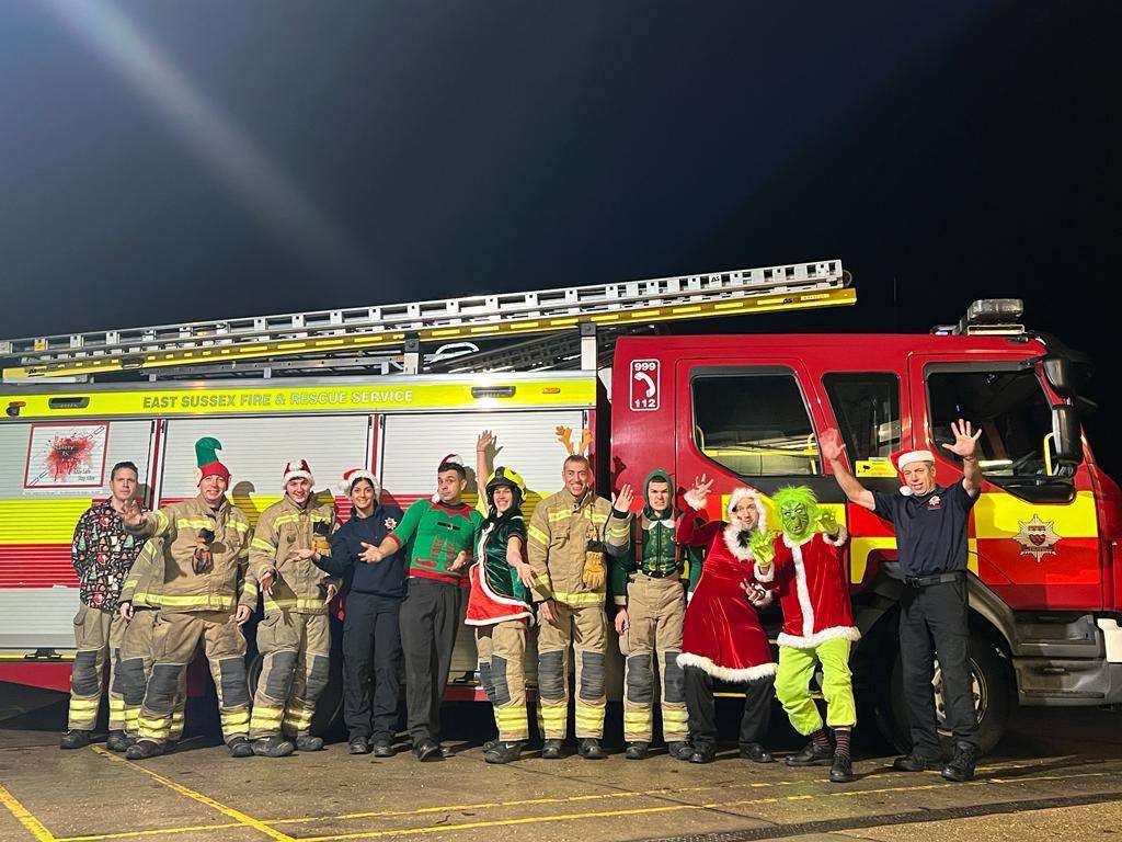 East Sussex Fire and Rescue Service’s Heartwarming Christmas Fundraising Activities