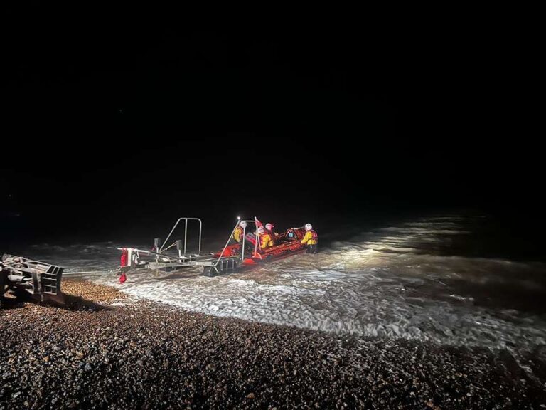 Eastbourne RNLI Crew Responds to Challenging Coastguard Operation