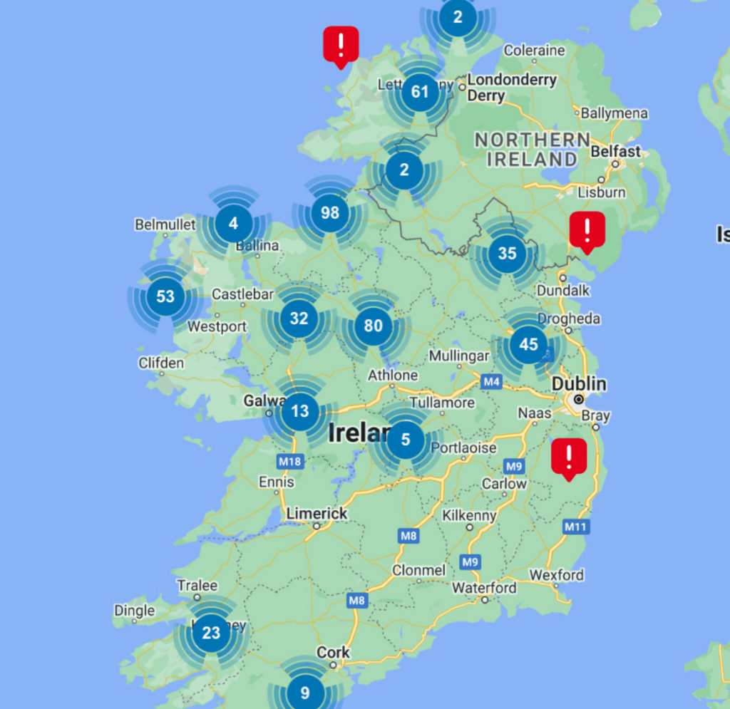 Ireland Fights Power Outages & Readies for Storm Jocelyn