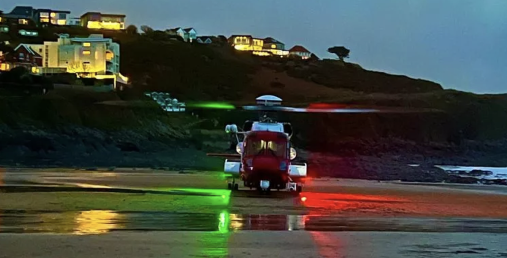 Man Airlifted to Hospital After Sea Rescue