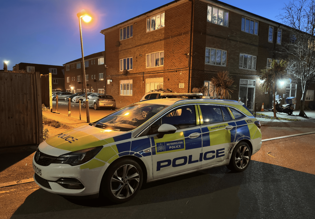 First Pictures from Shooting Incident in Mitcham Leaves Man Injured,  Police Investigation Underway