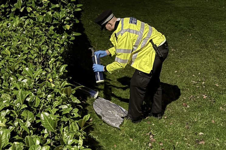 First Pictures: Man Shot in Mitcham Car Park; Three Arrested with Machetes Nearby