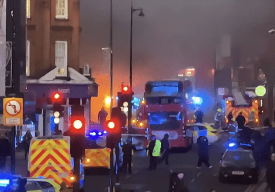 Police Declare Critical Incident After Electric Bus Catches Fire in Wimbledon