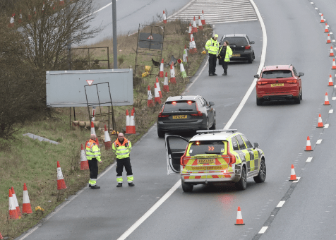 Multi-vehicle collision Causes Lane Closure on M20 Coastbound