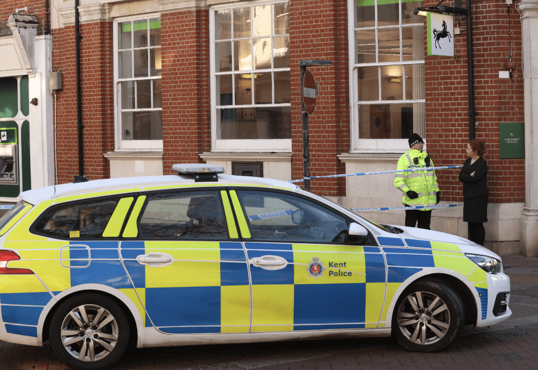 First Crime Scene Pictures: Ashford Town Centre Cordoned Off After Woman’s Unexplained Death