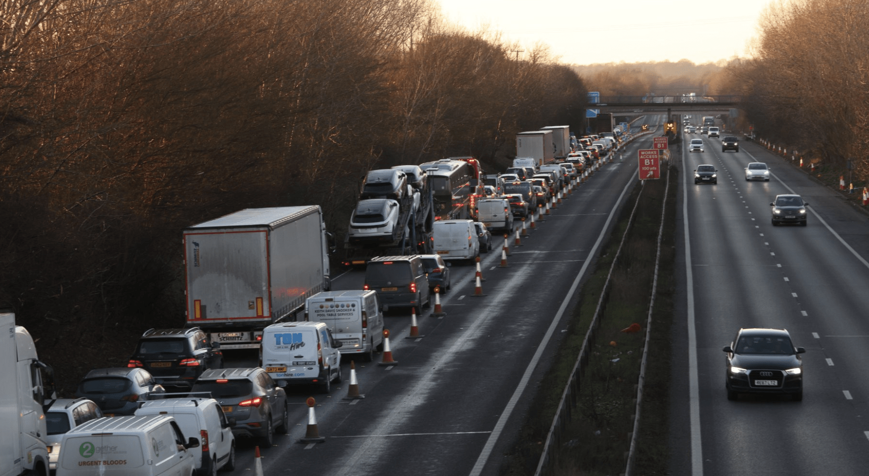 Major Collision on M2 Near London Causes Extensive Delays and Closures