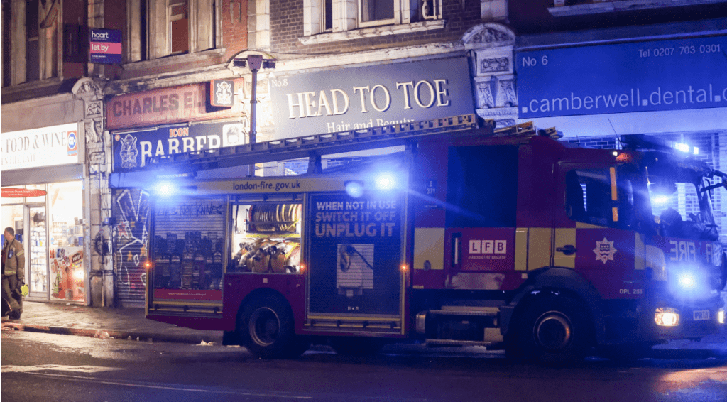 Late-Night Emergency: Firefighters Battle Blaze in Camberwell