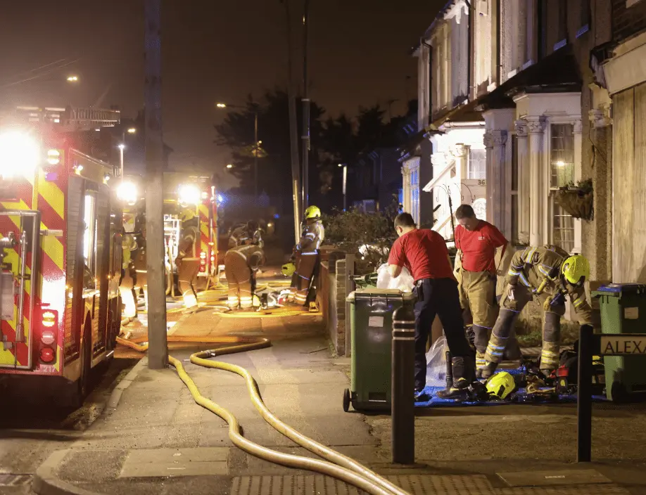 Heroic Rescue by Fire Crews in Early Morning Blaze on Manor Road, Erith