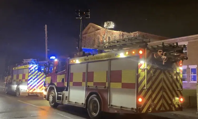 Storm Chaos: Fire Crews Secure Derelict Sheerness Water Tower Amid Fierce Winds