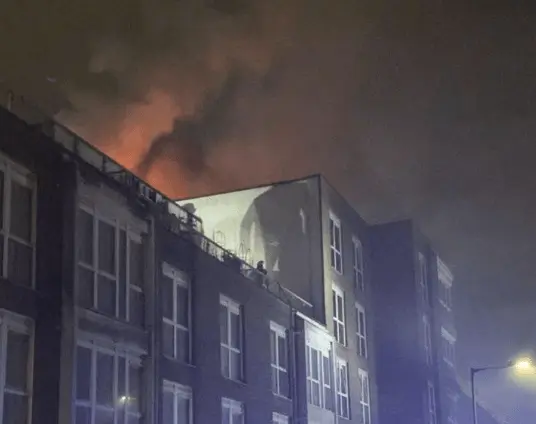 Wembley Blaze: 125 Firefighters & 20 Engines Battle Massive Petworth Court Fire as Roof Collapses and Person Missing