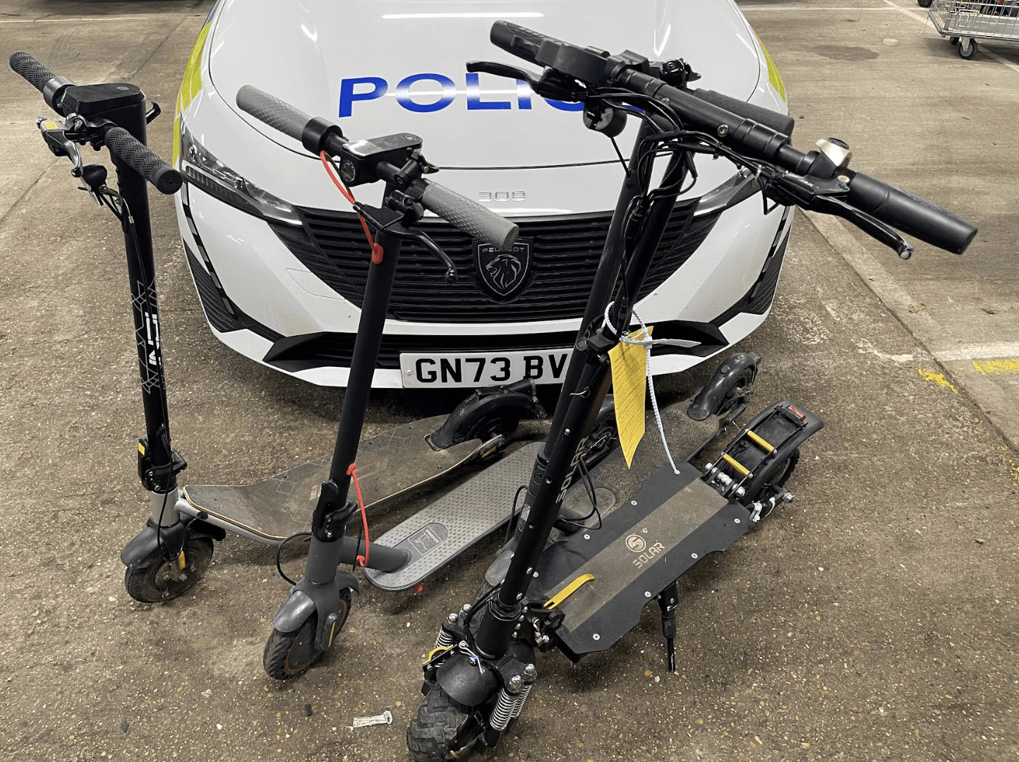 Thirty electric scooters have been seized as part of an ongoing clampdown on their illegal use in Maidstone