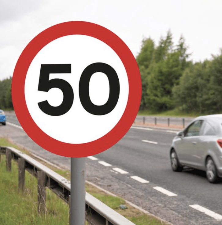 Drivers Face Fines Despite Faulty Speed Limit Sign on A20 Eastbound