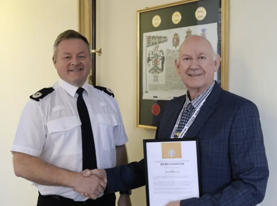 Retired Cop Ray Pattemore Honoured for Lifelong Dedication to Chippenham Police Cadets