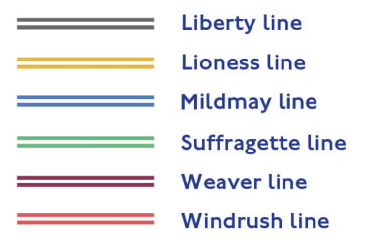 London Overground Unveils £6 Million Rebrand: Lioness, Windrush, and Suffragette Among New Names
