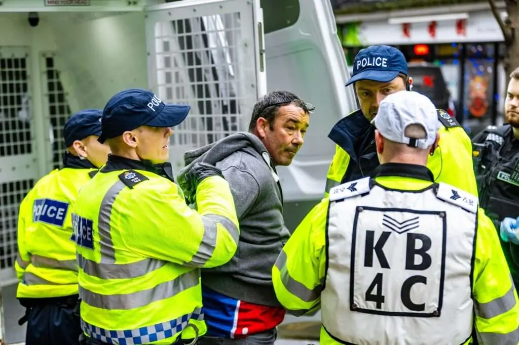 Heavy Police Presence and Arrests during BHAFC vs CPFC Match