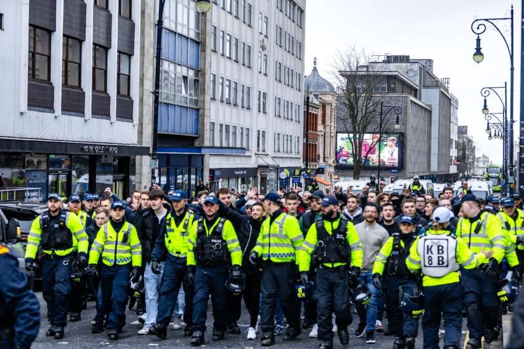 Heavy Police Presence and Arrests during BHAFC vs CPFC Match