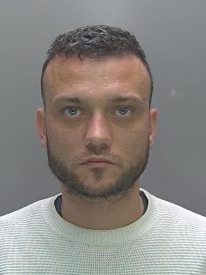 A stalker who sent his former girlfriend a barrage of threatening messages before setting her car on fire has been jailed