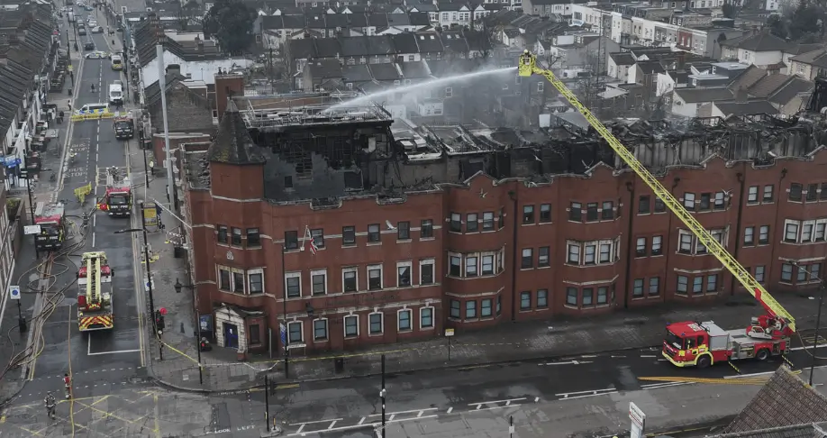 Roof ‘Completely Destroyed’ as More Than 170 Firefighters Tackle Blaze at London Police Station