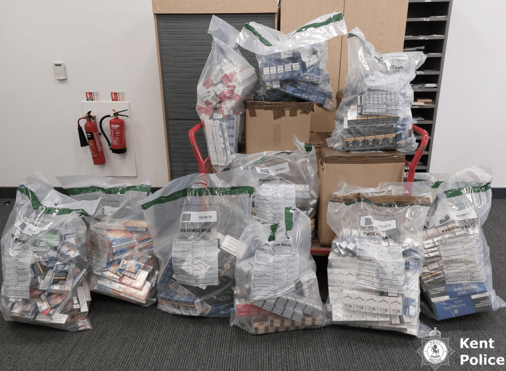 Multi-agency operation leads officers to seize more than 120,000 illicit cigarettes