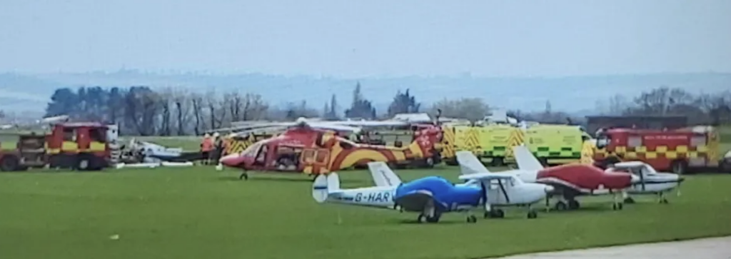 Private Plane Crashes at IWM Duxford Airfield