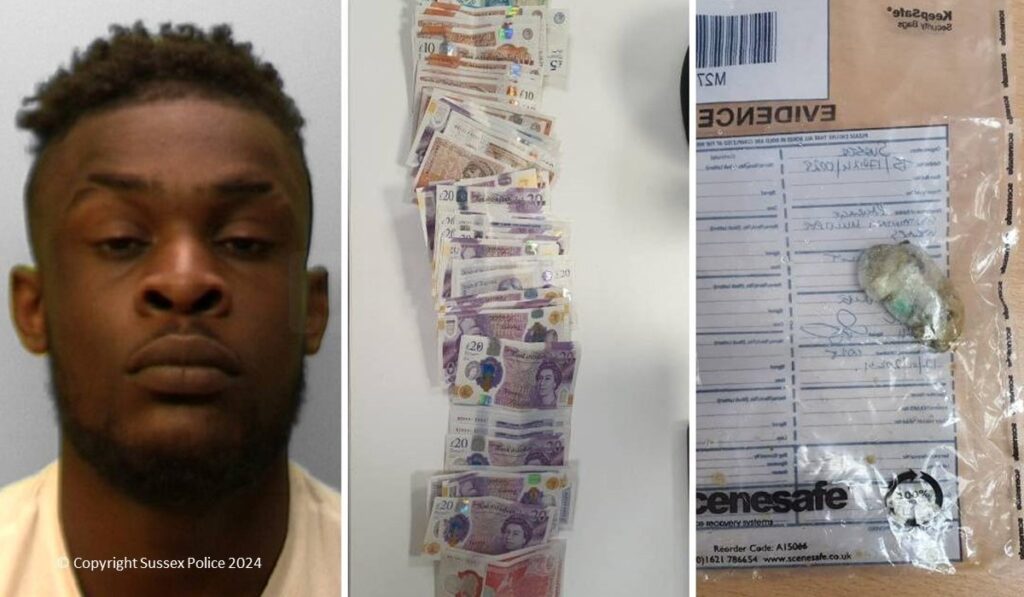 A dealer who used mobile phones to advertise and operate a drug supply line in Brighton has been jailed