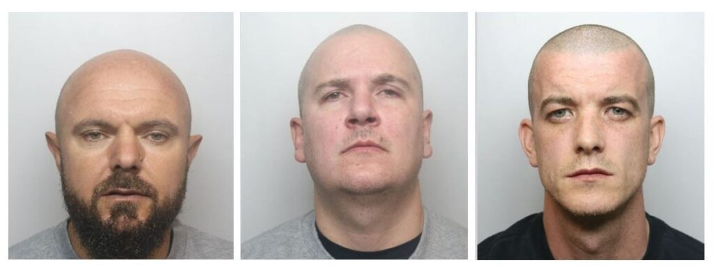 Three men responsible for the production and sale of more than 200kg of cannabis have been locked up