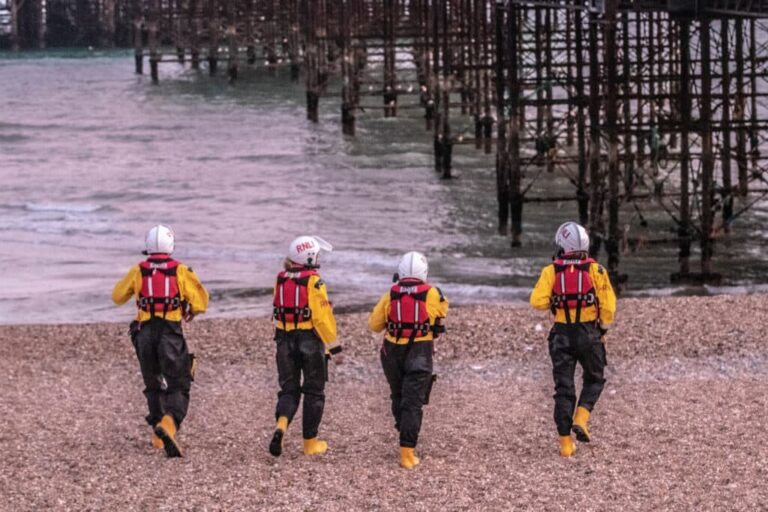 Brighton RNLI Kept Busy by Capsized Catamaran