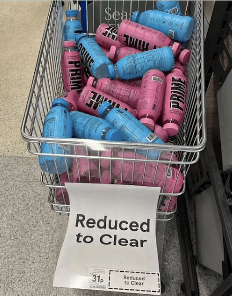 Is the Party Over? Prime Drinks Allegedly Spotted Selling for Just 31p