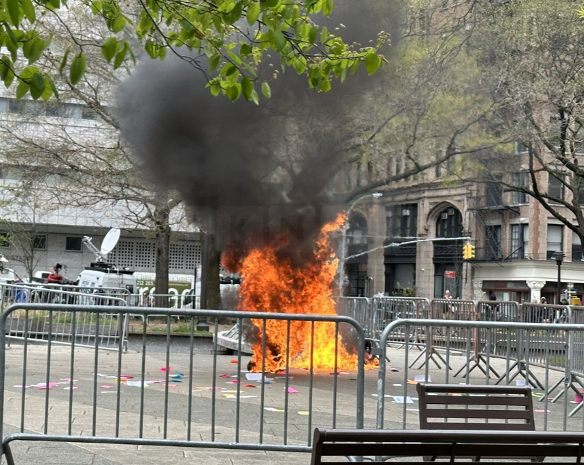 Man Sets Himself on Fire Outside Courthouse Amid Trump Trial