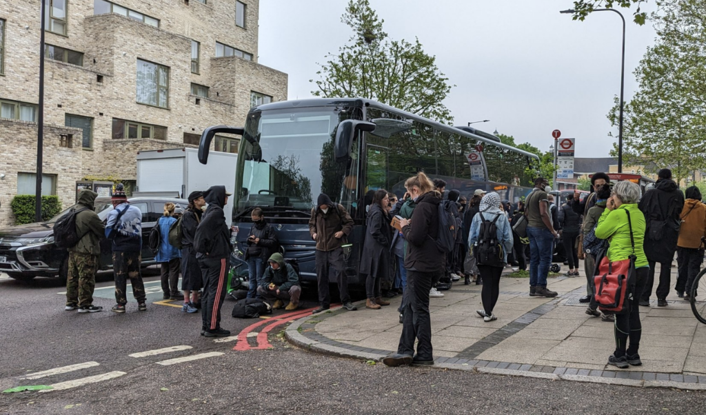 Gen Z Activists Halt Migrant Coach En Route to Bibby Stockholm in Dramatic Protest