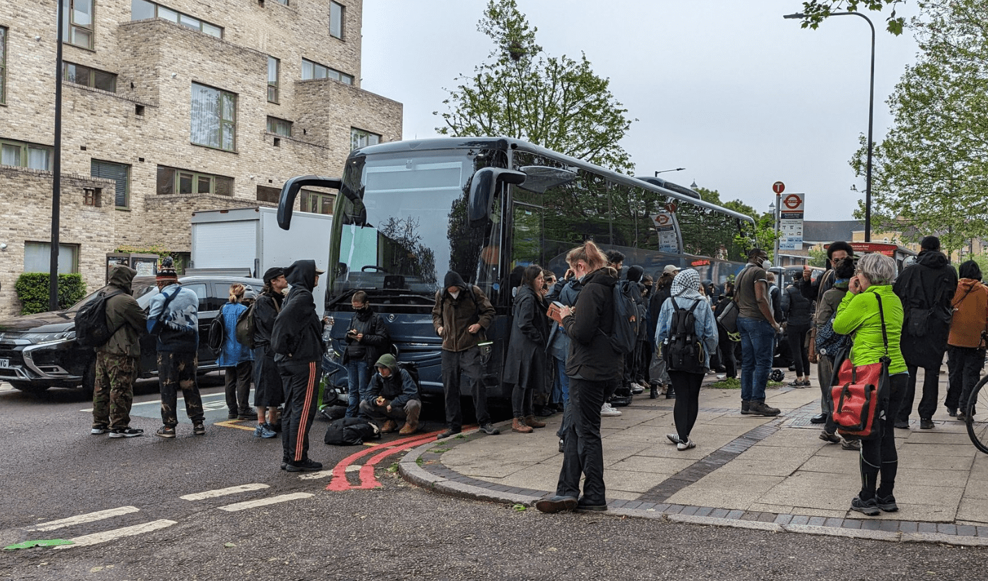 Gen Z Activists Halt Migrant Coach En Route to Bibby Stockholm in Dramatic Protest