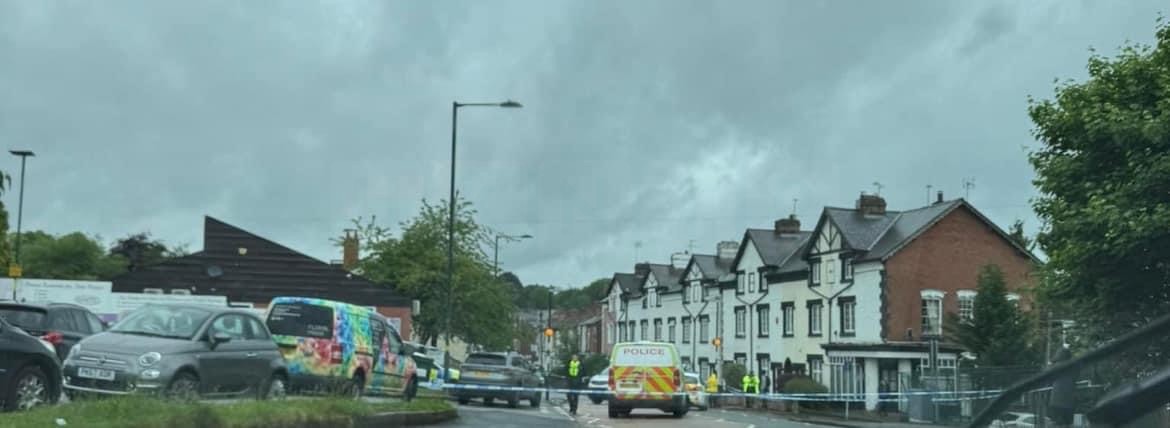 Police investigation after a disorder in Harborne