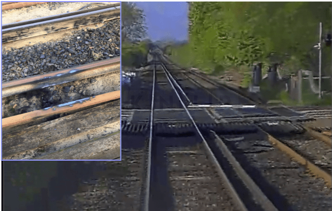 Passenger Train Stranded After Striking Level Crossing