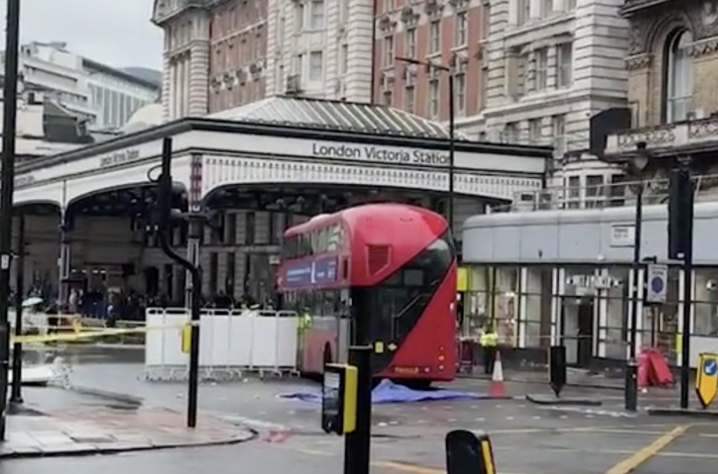 Woman in Critical Condition After Double-Decker Bus Collision Outside London Victoria Station