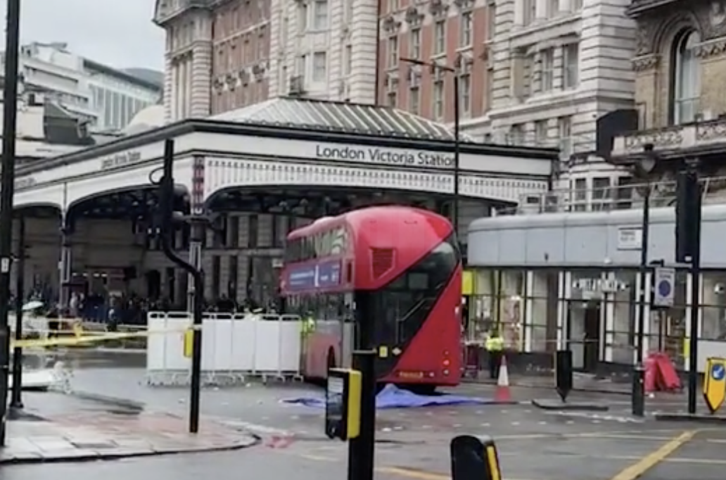 Woman in Critical Condition After Double-Decker Bus Collision Outside London Victoria Station