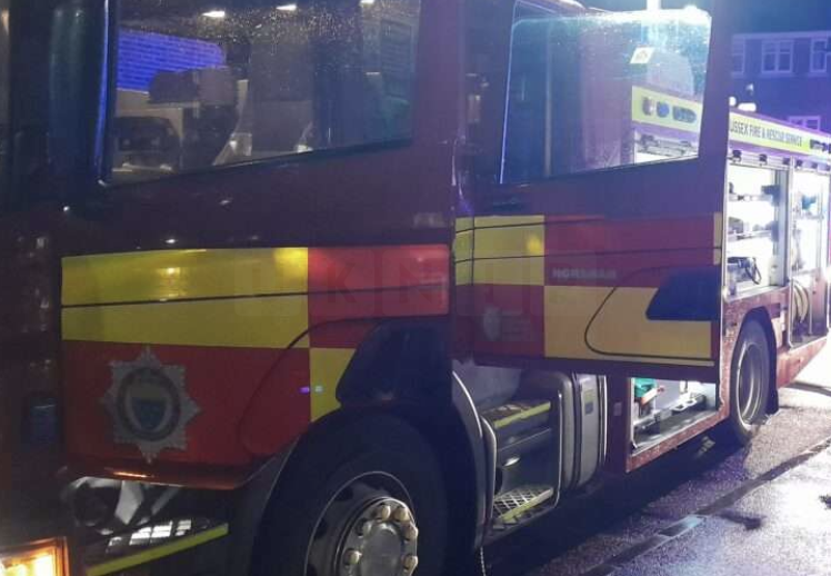Vehicle Fire Sparks Blaze at Riverside Industrial Estate: West Sussex Fire & Rescue Rush to Scene