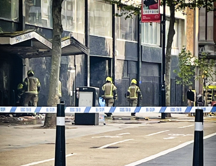 Fire and Explosions at Disused Building in Croydon