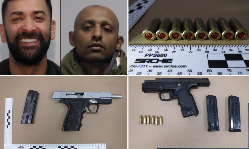 Men jailed for 32 years after guns, ammunition and silencers seized